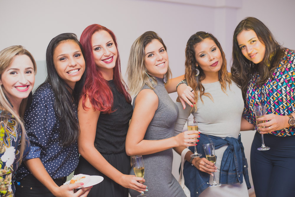 Event photography group portrait of beautiful women shot with Nikkor 50mm f 1.8 G