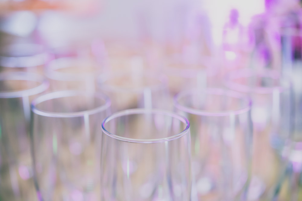 Picture of glass wine glasses to show an example of the image quality of the Nikkor 60mm f2.8 G
