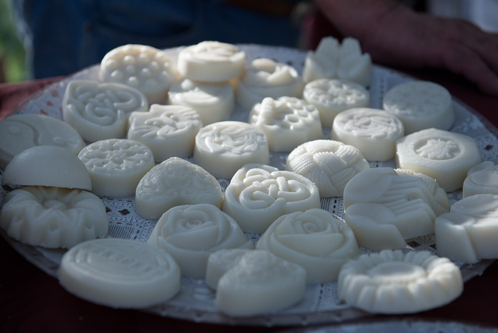 Photo of vendor's soap product shot with a Nikon zoom lens