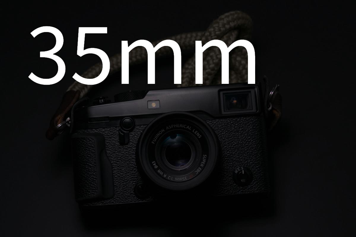 A Fujifilm rangefinder-style camera with a 35mm lens attached.